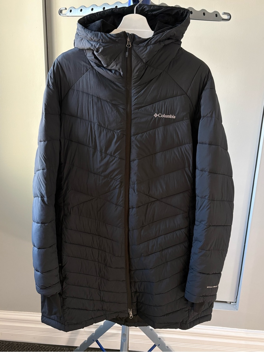 Columbia Joy Peak II Mid Hooded Jacket Black XXL Excellent Condition